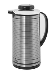 Geepas 1.3 Ltr Hot and Cold Stainless Steel Vacuum Flask, GVF5259, Black/Silver