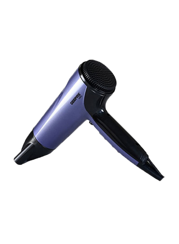 Geepas Compact Travel Ionic Hair Dryer with Coolshot and 3 Heat Setting, 1800W, GHD86017, Purple/Black