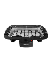 Geepas Electric Open Air Barbeque Grill, GBG877, Black/Silver