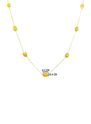Vera Perla 10K Gold Opera Necklace for Women, with Pearls Stone, Gold