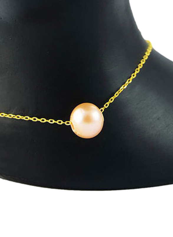 Vera Perla 10K Gold Chain Bracelet for Women, with Pearl Stone, Gold