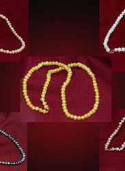 Vera Perla 5-Pieces 18K Gold Jewellery Set for Women with, Pearl Stone, Multicolor