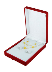 فيرا بيرلا سوار على شكل سلسلة من الذهب الخالص عيار 18 قيراط للنساء، مع أحجار اللؤلؤ ذات اللون الأصفر.