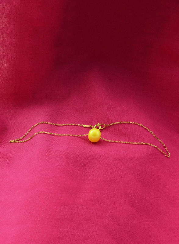 Vera Perla 18K Gold Chain Bracelet for Women, with Pearl Stone, Gold/Yellow