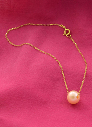 Vera Perla 10K Gold Chain Bracelet for Women, with Pearl Stone, Gold