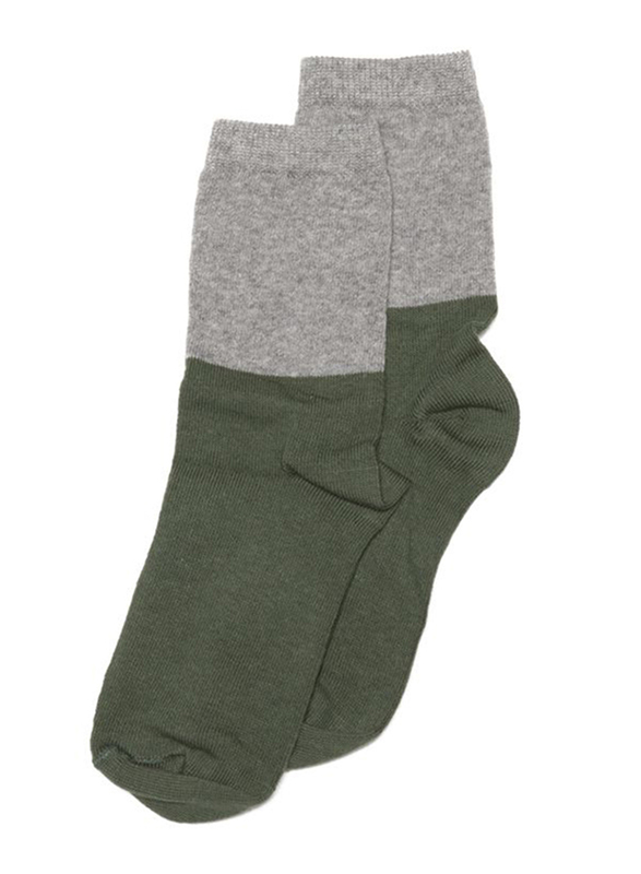Mingo Kids Socks, EU 23-26 Months, Grey/Duck Green
