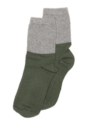 Mingo Kids Socks, EU 31-34 Months, Grey/Duck Green