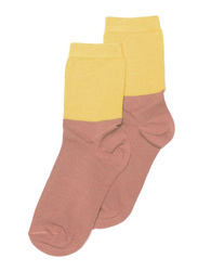 Mingo Kids Socks, EU 31-34 Months, Raspberry/Sauterne