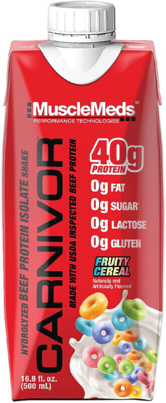 

MUSCLEMEDS Carnivor RTD Pure Beef Protein Isolate Shake Fruity Cereal 500ml