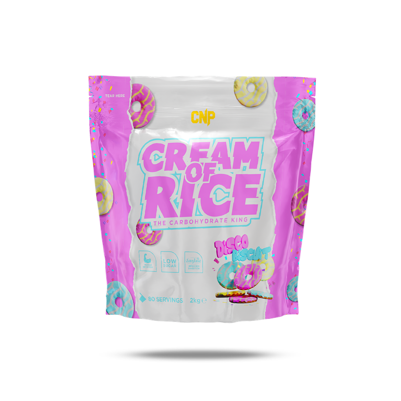 

CNP Cream Of Rice 2kg, Disco Biscuit Flavor 80 Serving