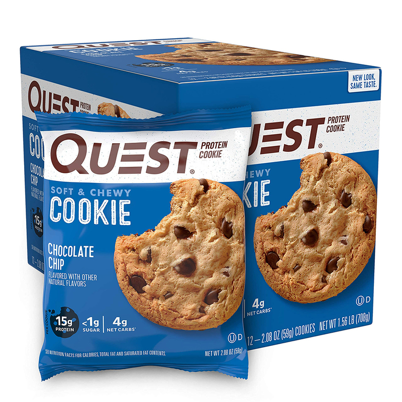 QUEST NUTRITION Quest Cookies Chocolate Chip 59g Pack of 12