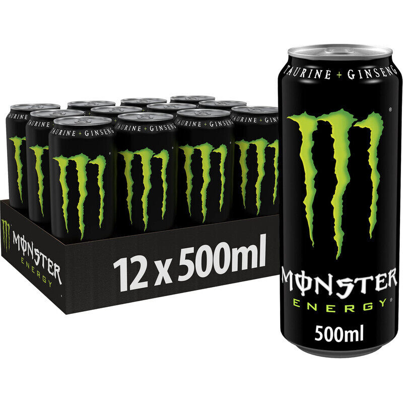 

Monster Energy Rtd Drink 500ml Energy Flavor Pack of 12