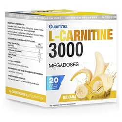 Quamtrax L-Carnitine 3000 Shot Banana Flavor 20 Vials 500ml