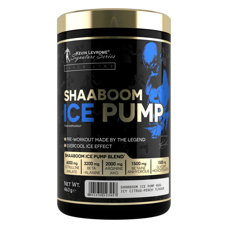 

Kevin Levrone Shaaboom Ice Pump Pre-Workout, 463 gm, 50 Servings, Icy Citrus-Peach