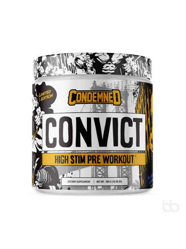 

Condmend Condemned Labz Convict High Stim Pre Workout Orange Mango 300g