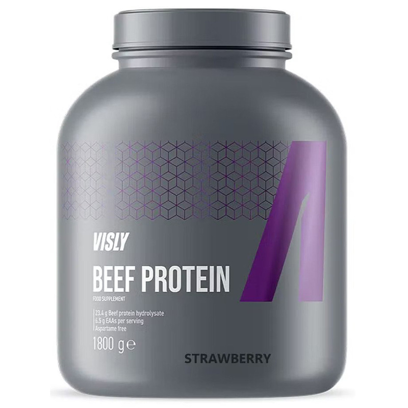 Visly Beef Protein Strawberry, 1800g, 60 Servings