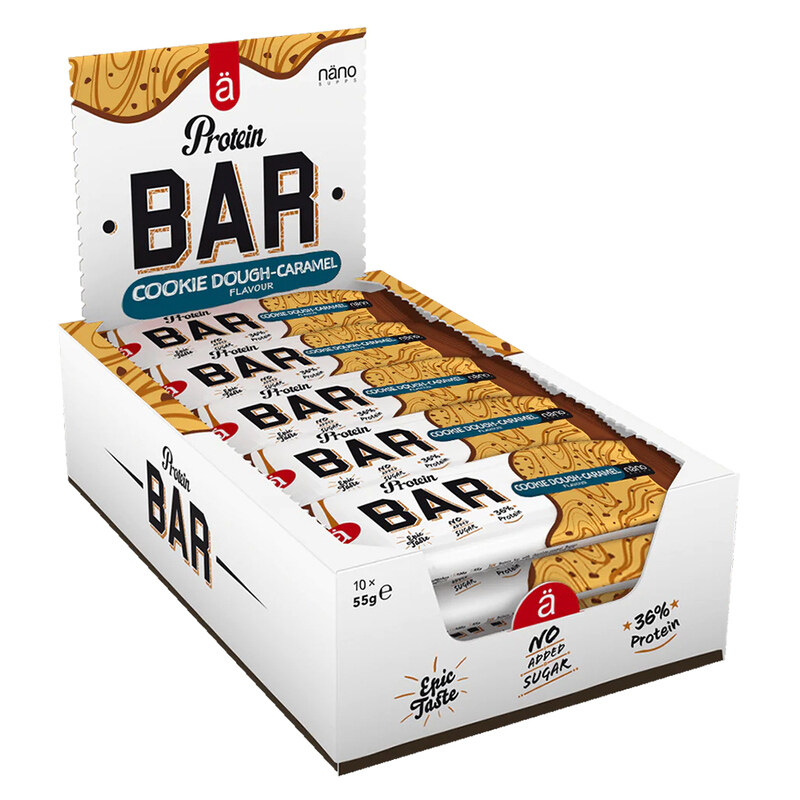 

Nano Protein Bar Cookie Dough Caramel Pack Of 15x55g