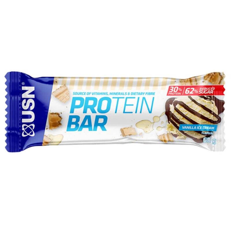 USN Protein Bar, Vanilla Ice Cream Flavor, 68g 