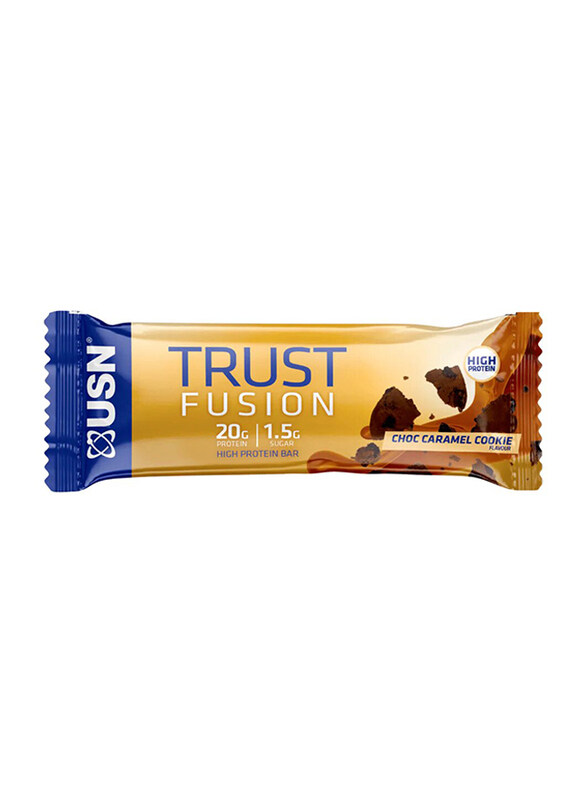 

USN Trust Fusion Protein Bar, 55g, Choco Caramel Cookie