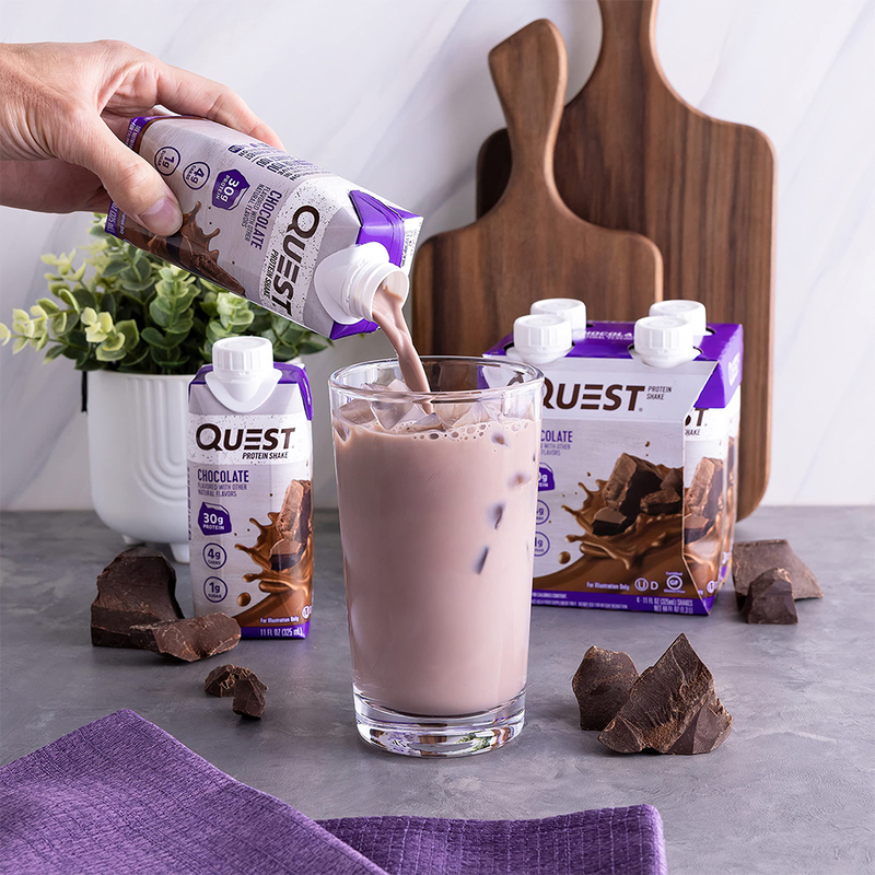 Quest Nutrition Protein Shake Shake Chocolate 325ml Pack Of 4 Pieces