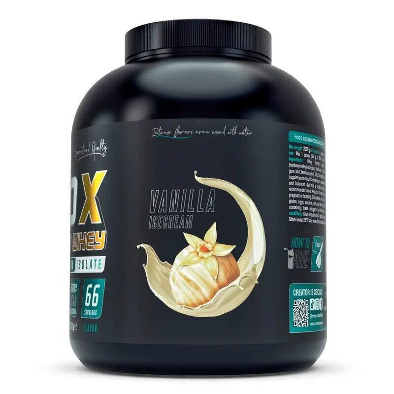 

Creator Nutrition ISO X Isolate Whey, Vanilla Ice Cream, 2000g, 66 Servings