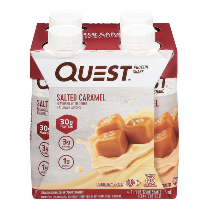 Quest Nutrition Protein Shake  Salted Caramel 325ml Pack Of 4 Pieces