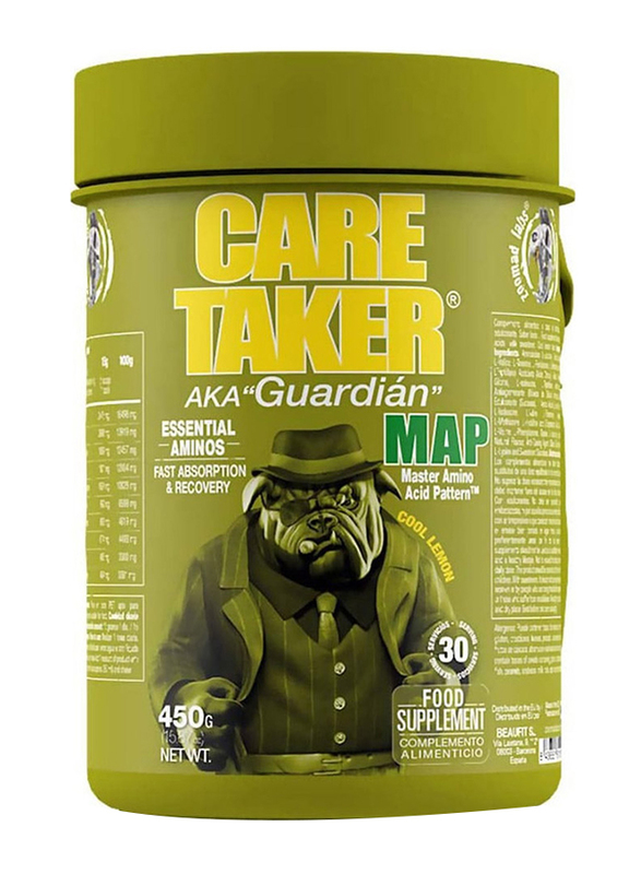 Zoomad Labs Care Taker MAP Essential Aminos, 450g, Cool Lemon