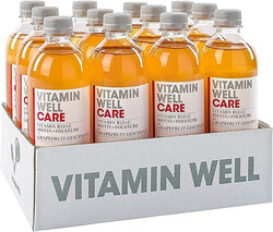 Vitamin Well Care, Red Grapefruit 500ml, Pack of 12