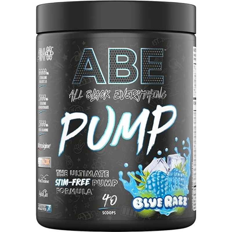 

Applied Nutritiion Applied Nutrition ABE Pump Stim-Free Blue Razz 500gm