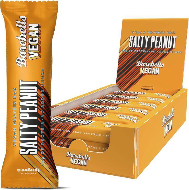 

Barebells Vegan Protein Bar Salty Peanut 55g Pack of 12