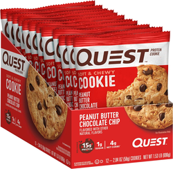 Quest Protein Cookie Peanut Butter Chip 59g Pack of 12