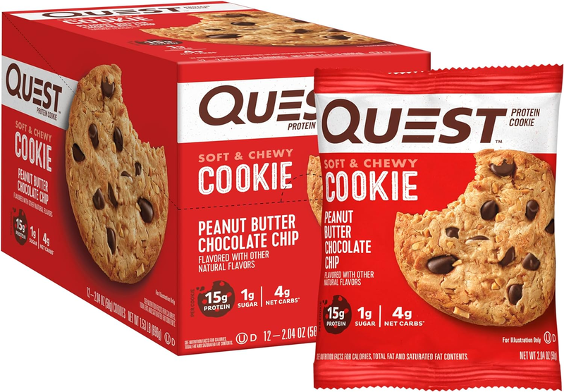 

Quest Protein Cookie Peanut Butter Chip 59g Pack of 12
