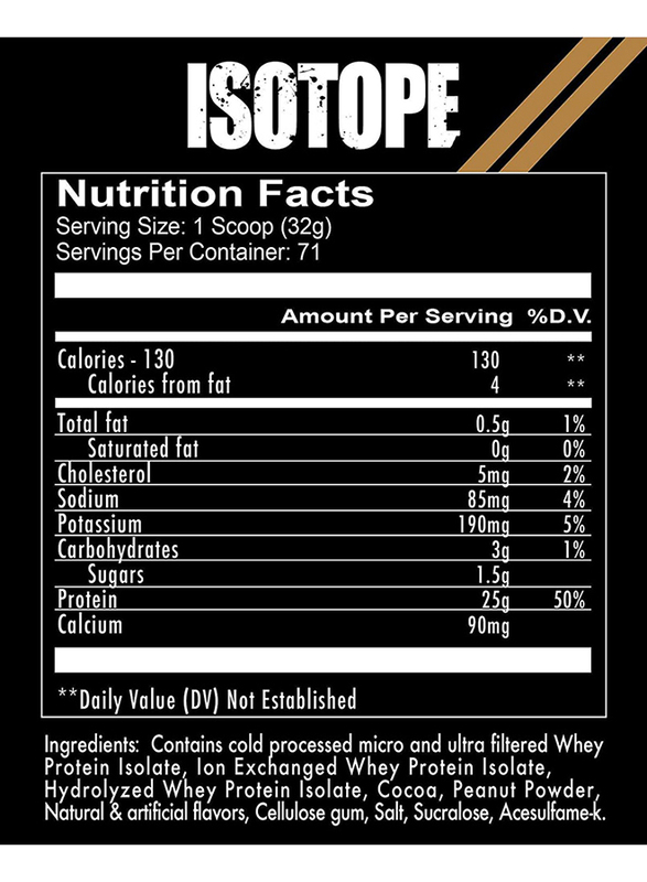 Redcon1 Isotope 100% Whey Isolate, 71 Servings, Chocolate Peanut Butter