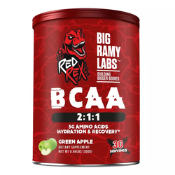 Red Rex Big Ramy Labs BCAA 2:1:1 Amino Acids Green Apple 30 Servings 300g