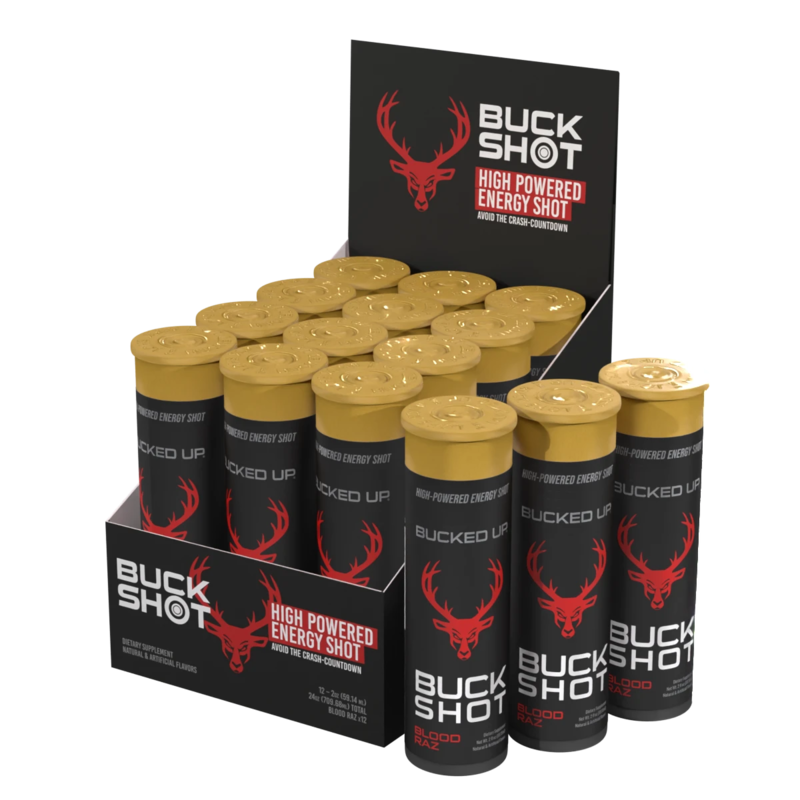 

Das Labs Bucked Up Buck Shot 60ml Blood Raz Pack of 12
