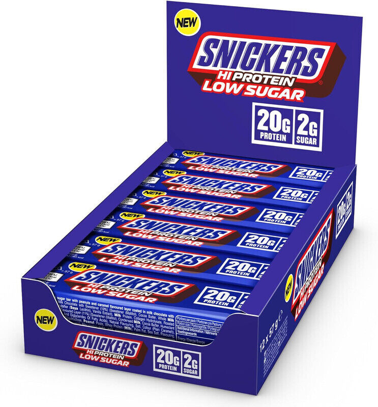 

Snickers Hi Protein Low Suger Bar 57g Pack of 12