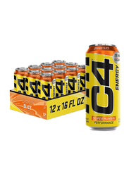 Cellucor C4 Energy Pre-Workout Drink, 12 x 473ml, Orange Slice