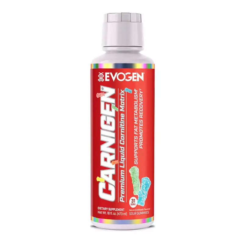 

Evogen Nutrition EVOGEN Carnigen Premium Liquid Carnitine Solution 31 Servings Sour Gummies 473ml