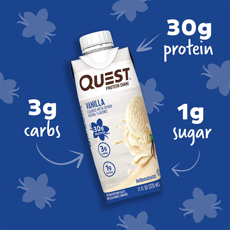 Quest Nutrition Protein Shake Vanilla  325ml Pack Of 4 Pieces