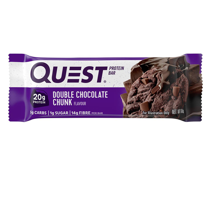 Quest Protein Bar Double Chocolate Chunk  60g Pack of 12