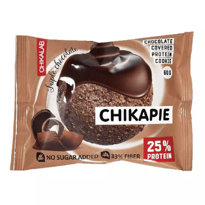 

Chikalab Chikapie Chocolate Covered Protein Cookie Juiple Chocolate 60g