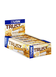 USN Trust Crunch Protein Bar, 12 x 60g, White Choc Cookie