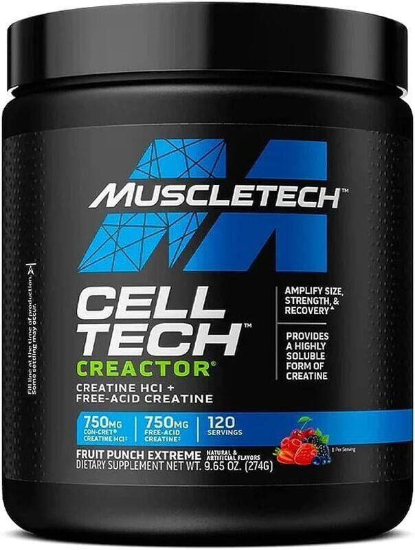 

Muscle Tech MUSCLETECH Cell Tech Crector 120Servings Fruit Punch 274g