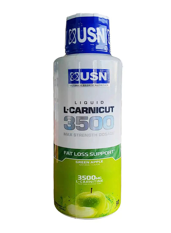 USN L-Carnicut 3500 Liquid, 473ml, Green Apple