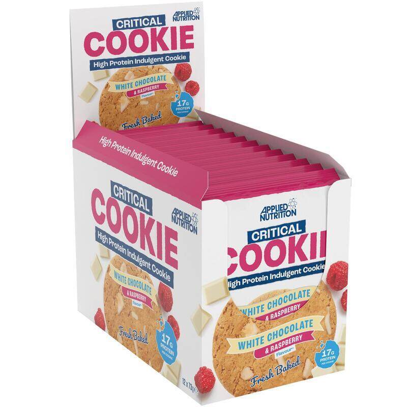 

Applied Nutrition Critical Cookie White Chocolate & Raspberry 73g Pack of 12