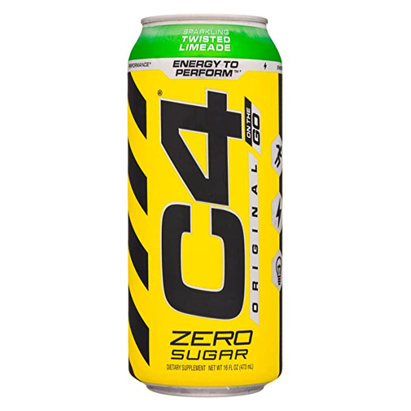 C4 Zero Sugar Energy Drink Twisted Limeade 500ml