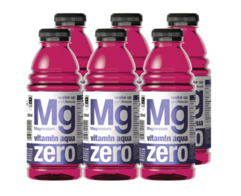 

Vitamin Aqua Zero Rtd Mg 600ml Acai & Blackcurrant Flavor Pack of 6