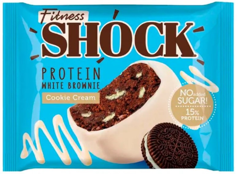 Fitness Shock Protein Brownie Cookie Cream Flavor 50g