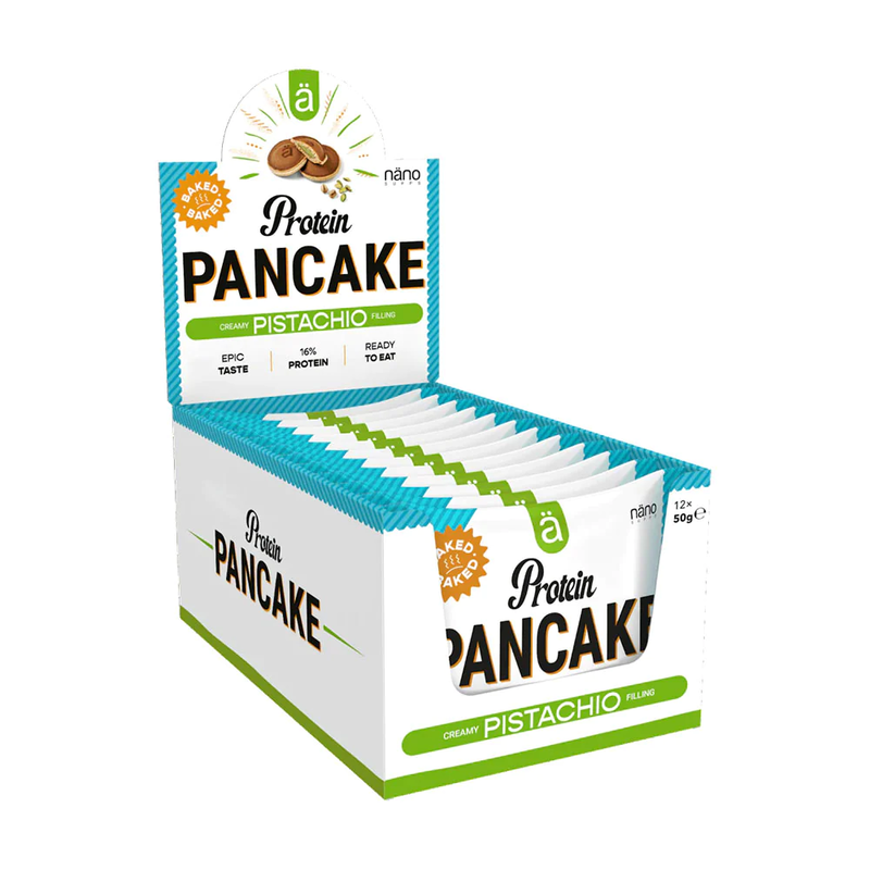 

Nanosupps Nano Supps Protein Pancake, Creamy Pistachio Filling, 50g Pack of 12,12 Serving