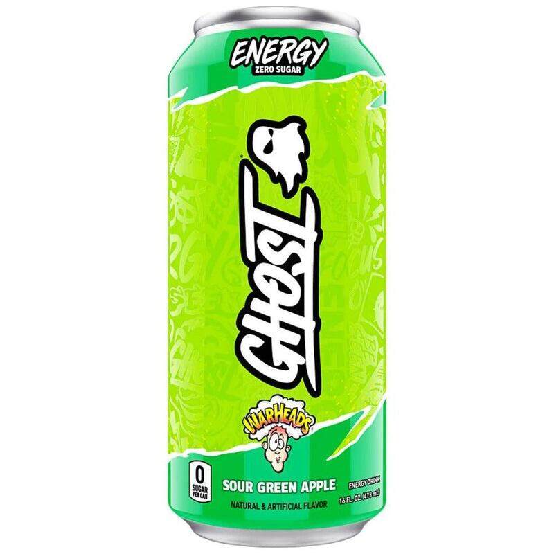 Ghost Energy Drink Sour Green Apple Flavor, 473ml